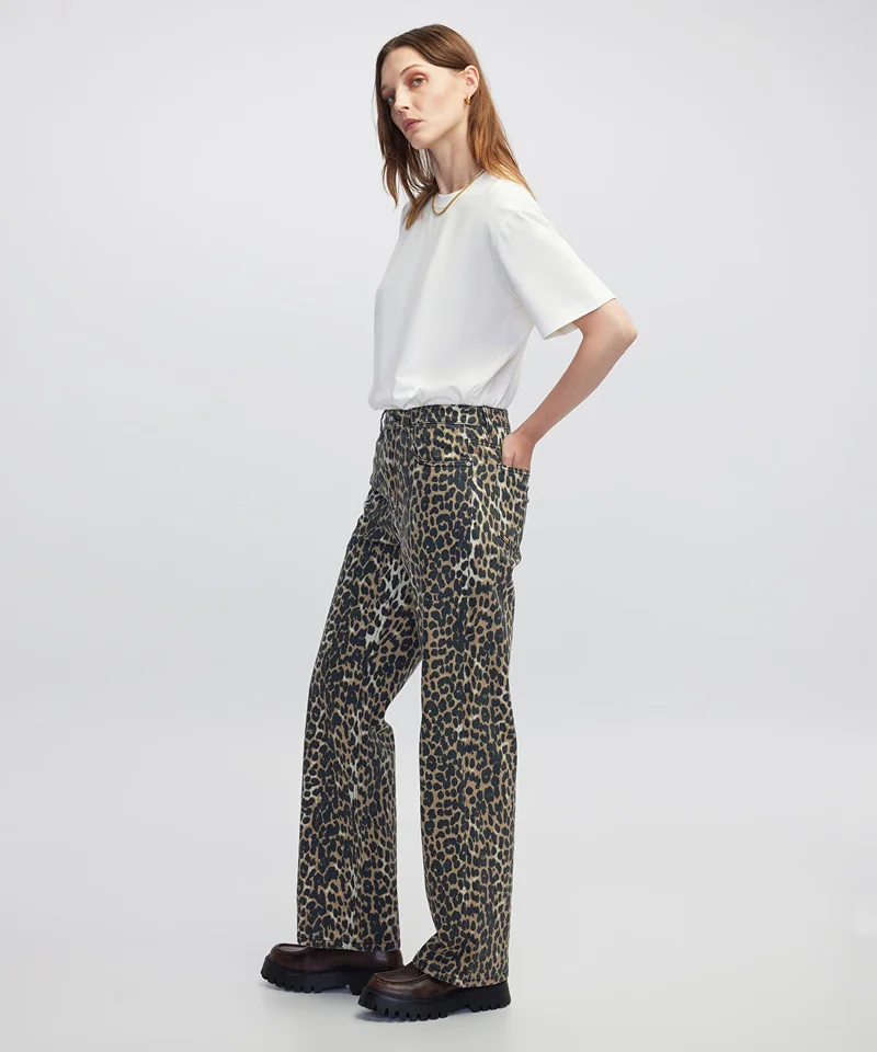 ابيكول Leopard Print Trousers